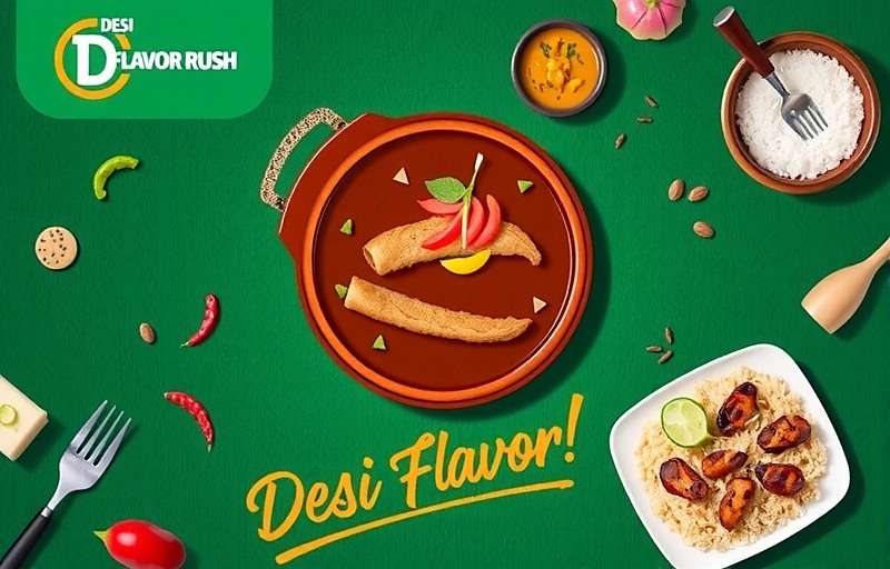 Desi Flavor Rush Regional Dishes Showcase Desi Flavor Rush regional dishes showcase featuring North Indian, South Indian, East Indian and West Indian specialties